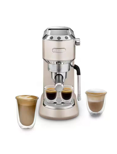 Delonghi NEW Dedica Arte Manual Espresso Coffee Maker With New Milk Frothing Function - EC885