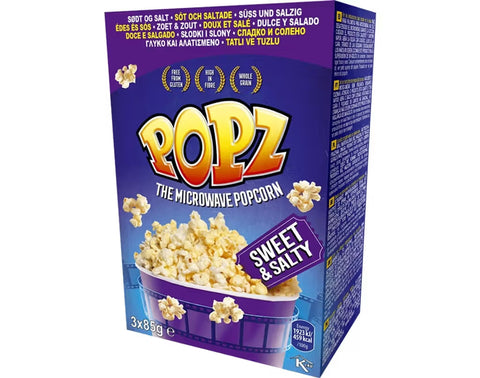popz Sweet& Salted microwave popcorn 85g