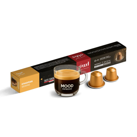 Mood Espresso Ethiopian Sidamo Coffee Capsules - 10 Capsules