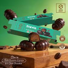 Zero Stevia Gulit 75% Dark Chocolate With Espresso Bar - 3 Dates