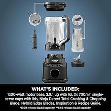 Ninja Detect Power Blender Pro & Single Serve 1200W - TB301