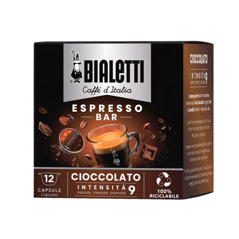 Bialetti Espresso Bar Cioccolato Coffee Capsules 12 Capsules - For Bialetti Machines Only