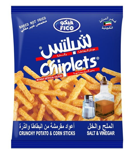 Fico Chiplets Crunchy Potato  & Corn Sticks With Salt & Vinegar 28g