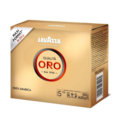 4 * Lavazza Qualita ORO Ground Coffee 250g - 1 Kg