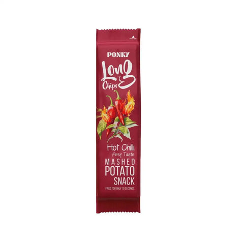 Ponky Long Chips Hot Chili 75g - CAFELAX