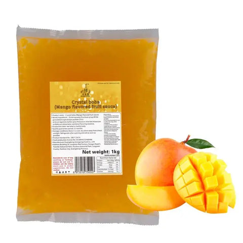 Crystal Agar Pearl Boba Mango Flavor 1 Kg