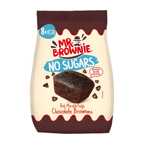 Mr. Brownie No Sugar Chocolate with Chocolate Chips Brownies Cake 200g
