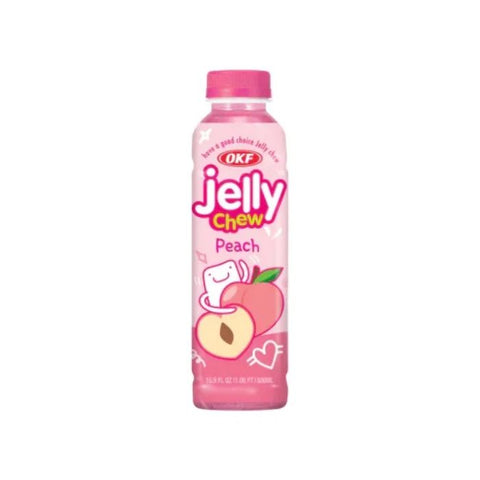 OKF Jelly Chew Peach 500ml - CAFELAX