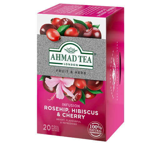 Ahmad Tea Rosehip, Hibiscus & Cherry Tea 20 Bags