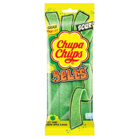 Chupa Chups Sour Belt Green Apple Flavour 90g