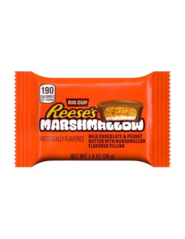Reese's Big Cup Marshmallow Milk Chocolate & Peanut Butter Flavored 39g