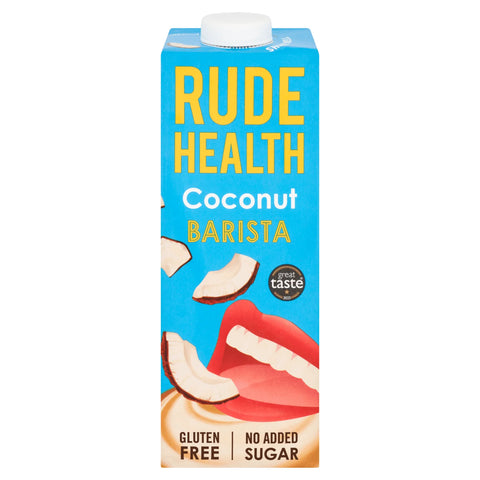 Rude Health Barista Coconut Milk No Sugre Free Gluten 1L