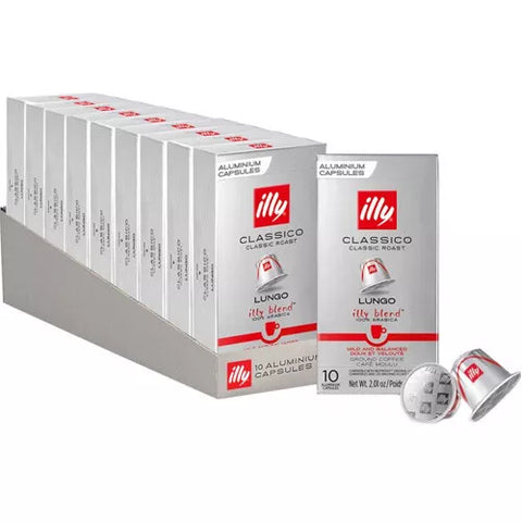 illy Espresso Intenso Coffee Capsules - 10*10 = 100 Capsules