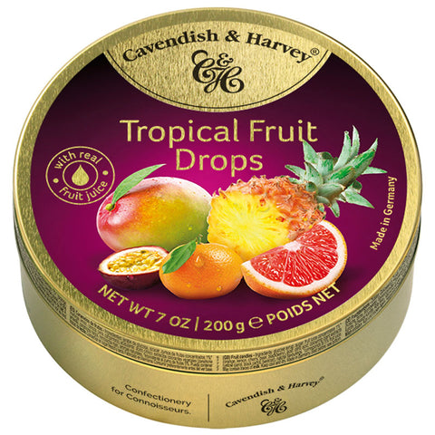Cavendish & Harvey Tropical Fruit Drops Candy 200g