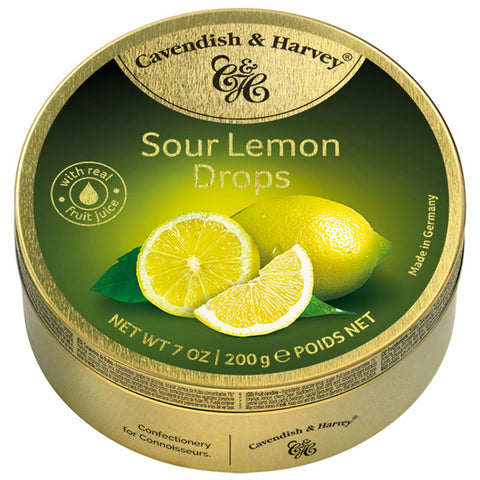 Cavendish & Harvey Sour Lemon Drops Candy 200g
