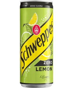 Schweppes Zero Lemon Soda Drink 330ml