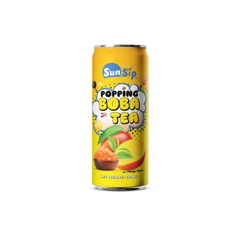 Sun Sip Popping Boba Tea Mango With Passion Fruit Drink 325ml