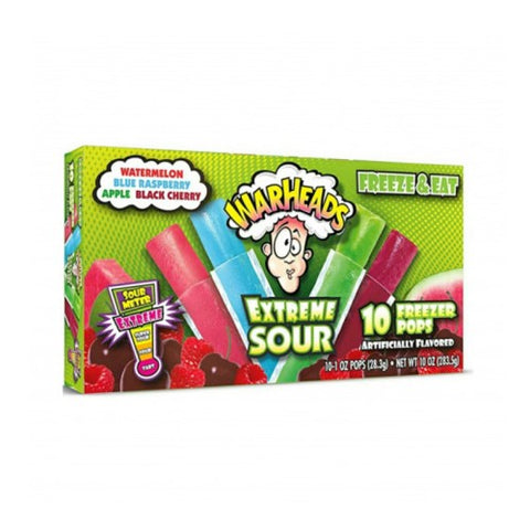 Warhead Extreme Sour Freeze Pops 10 Pops