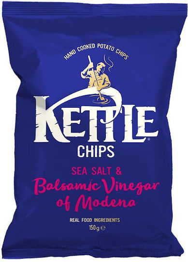 Kettle Hand Cooked Sea Salt & Balsamic Vinega Potato Chips 130g