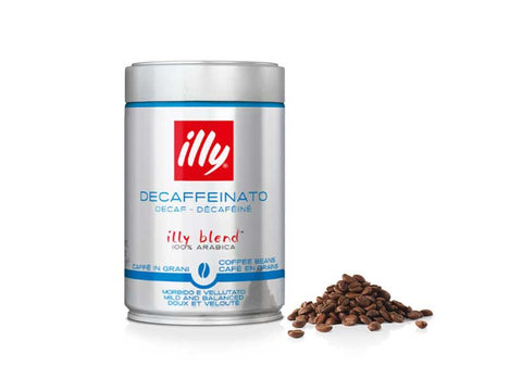 illy Decaffeinato Whole Coffee Beans Can 250g