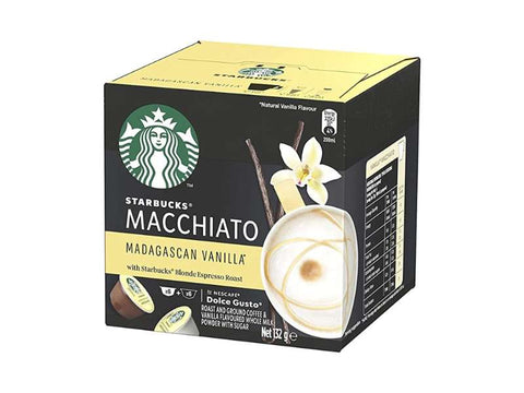 Starbucks Vanilla Macchiato Dolce Gusto Coffee Capsules - 12 Capsules