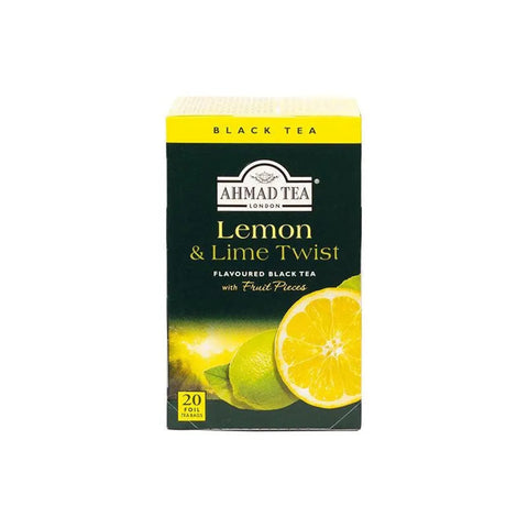 Ahmad Tea Lemon & Lime Twist Black tea 20 Bags - CAFELAX