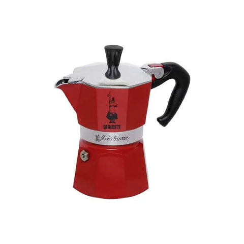 Bialetti Moka Pot - 3 Cups - red - CAFELAX