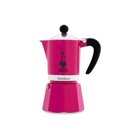 Bialetti Rainbow Moka Pot - 3 Cups - Fucsia - CAFELAX