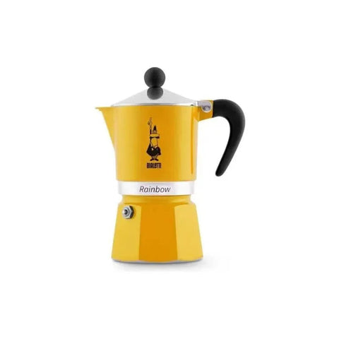 Bialetti Rainbow Moka Pot - 3 Cups - Yellow - CAFELAX