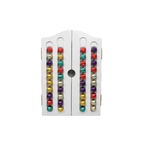 Cafelax Wooden Nespresso Coffee Capsules cupborad - 40 Capsules & 7 Sleeves - CAFELAX