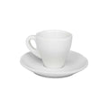 Double Espresso White Mug With Saucer - 90ml - CAFELAX