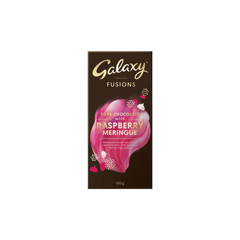 Galaxy Fusions Dark Chocolate With Rasperry Meringue 100g - CAFELAX