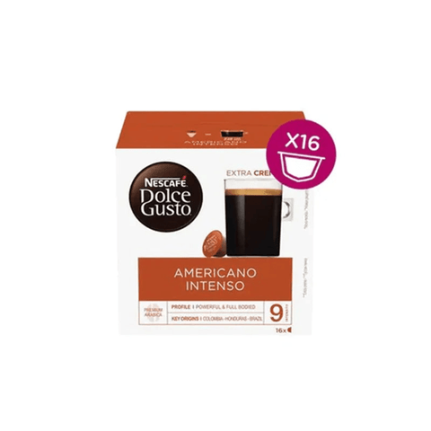 Nescafe Amricano Intenso Dolce Gusto Coffee Capsules - 16 Capsules - CAFELAX