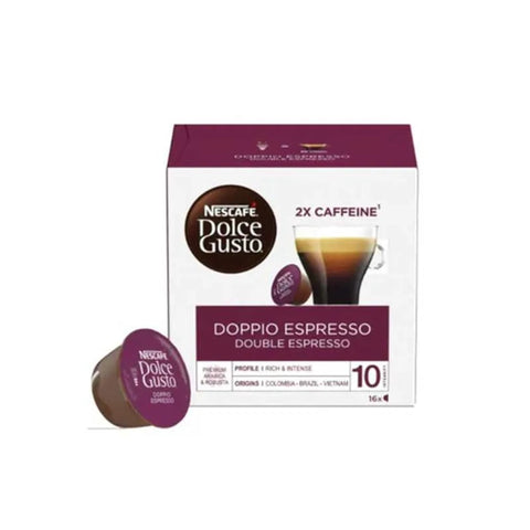Nescafe Doppio Espresso Dolce Gusto Coffee Capsules - 16 Capsules - CAFELAX