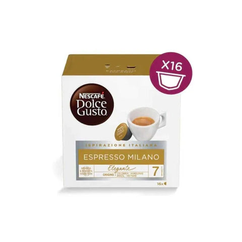 Nescafe Espresso Milano Dolce Gusto Coffee Capsules - 16 Capsules - CAFELAX