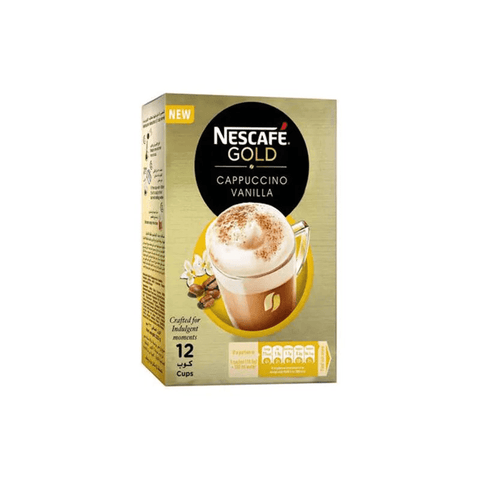 Nescafe Gold Cappuccino Vanilla 12 Sachets - CAFELAX