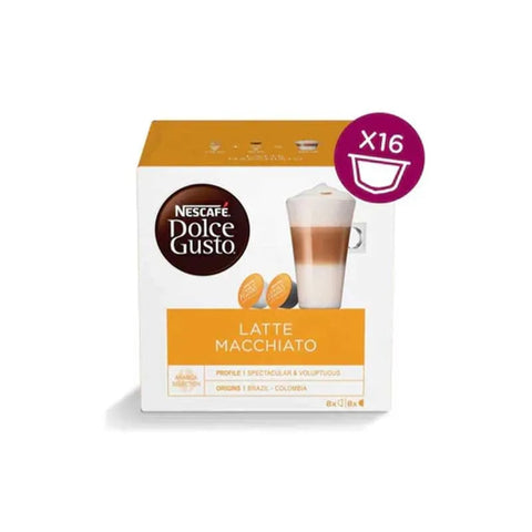 Nescafe Latte Macchiato Dolce Gusto Coffee Capsules - 16 Capsules - CAFELAX