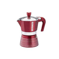 Pedrini Aluminum Red Moka Pot 1 Cup - CAFELAX