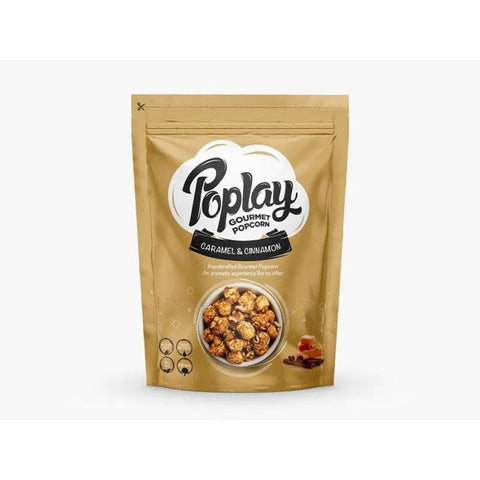 Poplay Popcorn Caramel & Cinnamon 100g - CAFELAX
