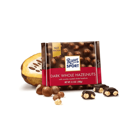 Ritter Sport Dark Whole Hazelnuts 100g - CAFELAX