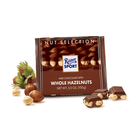 Ritter Sport Whole Hazelnuts 100g - CAFELAX