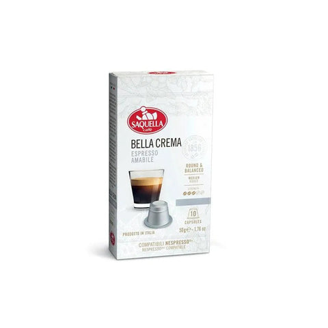Saquella Bella Crema Coffee Capsules - 10 Capsules - CAFELAX