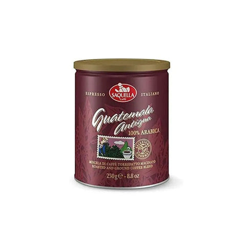 Saquella Guatemala 100% Arabica Espresso Ground Coffee Can 250g - CAFELAX