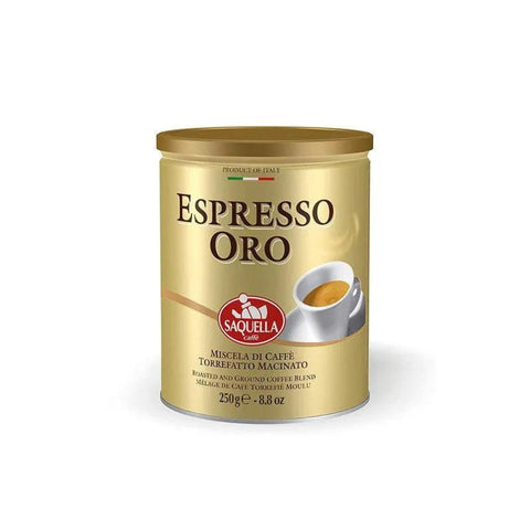 Saquella ORO Arabica Ground Coffee Can 250g - CAFELAX