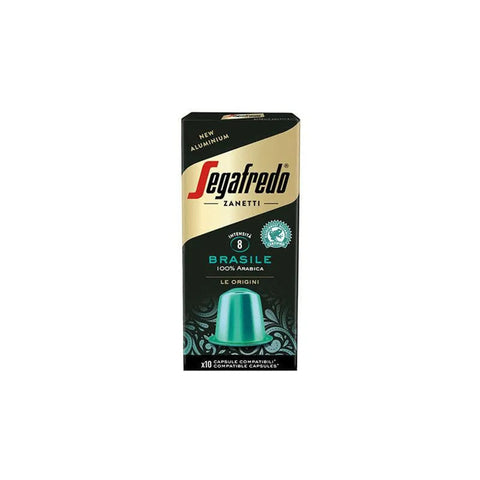 Segafredo 100% Arabica Brasile Aluminum Coffee Capsules - 10 Capsules - CAFELAX
