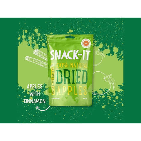 Snack-It 100% Natural Dried Apple Cinnamon 25g - CAFELAX