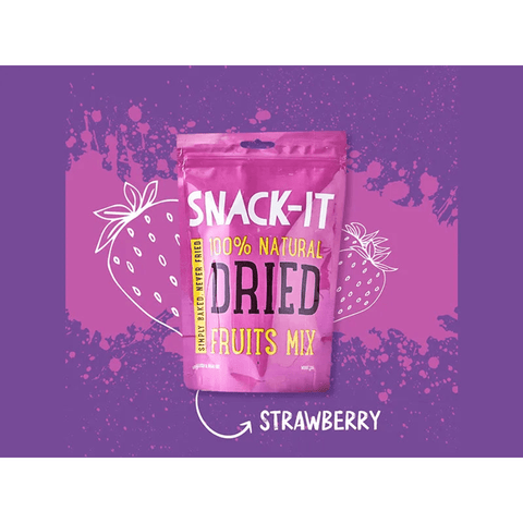 Snack-It 100% Natural Dried Strawberry 25g - CAFELAX