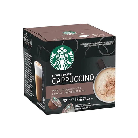 Starbucks Cappuccino Dolce Gusto Coffee Capsules - 12 Capsules - CAFELAX