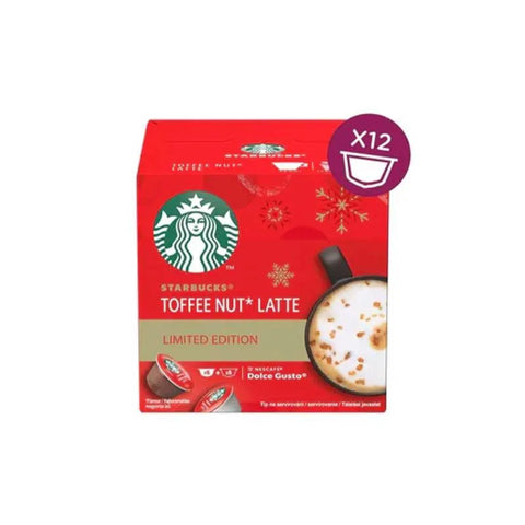 Starbucks Toffee Nut Latte Dolce Gusto Coffee Capsules - 12 Capsules - CAFELAX