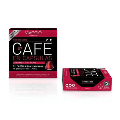 Viaggio Fortissimo Coffee Capsules - 10 Capsules - CAFELAX